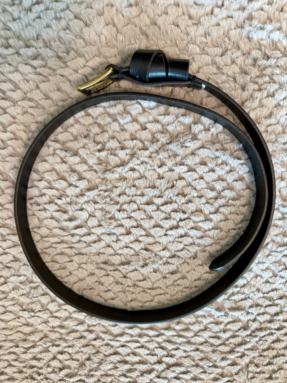 Madewell Black Leather Belt